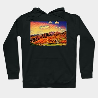 View of the hills. Hoodie